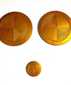 Diamond gold emblems set