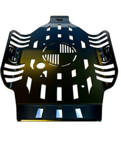 R9t-concept sump guard alu-black-front view