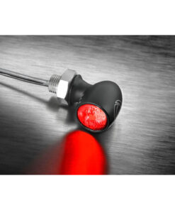 Kellermann LED rear/brake light Bullet Atto black, clear glass, E-marked.