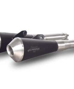 2 MEGAPHONE silencers  stainless steel pipes